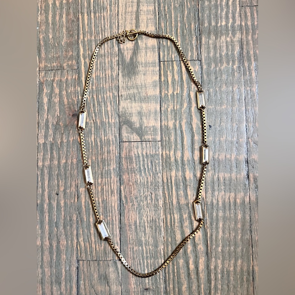 Kendra Scott Gold Smoky Quarts Long Necklace